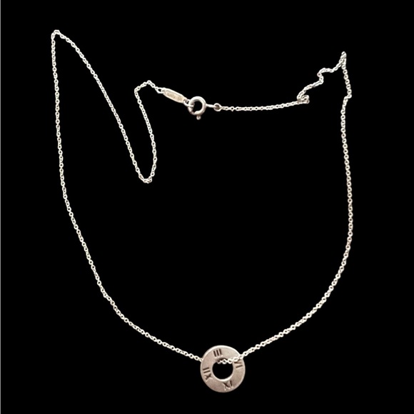 Elegant Silver Tiffany Atlas Necklace - Picture 1 of 5